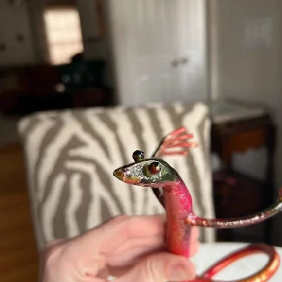 Welded Desert Lizard Wine Holder from Moab Utah - Picture 6 of 10